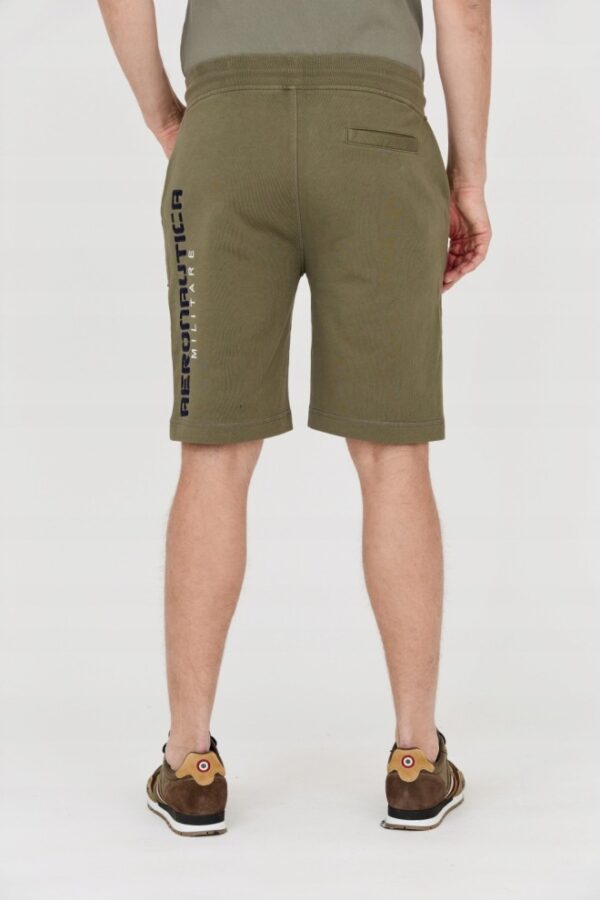 AERONAUTICA MILITARE Męskie dresowe bermudy zielone
