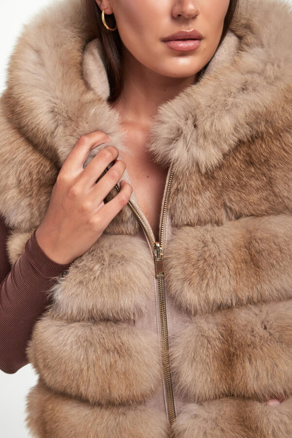 912e5351ba22585c061e1f76424f795ef8f31a63 Kamizelka damska futrzana z lisa dwustronna SUPREMA