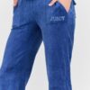 91416005a89cb609438cc7edae44e0b8edef0a99 JUICY COUTURE Damskie niebieskie spodnie Heritage Crown Caisa Low Rise Pant
