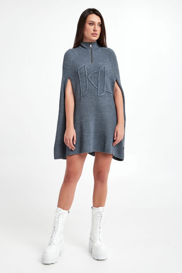 Ponczo wełniane KARL LAGERFELD