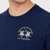 LA MARTINA Granatowy męski longsleeve JERSEY