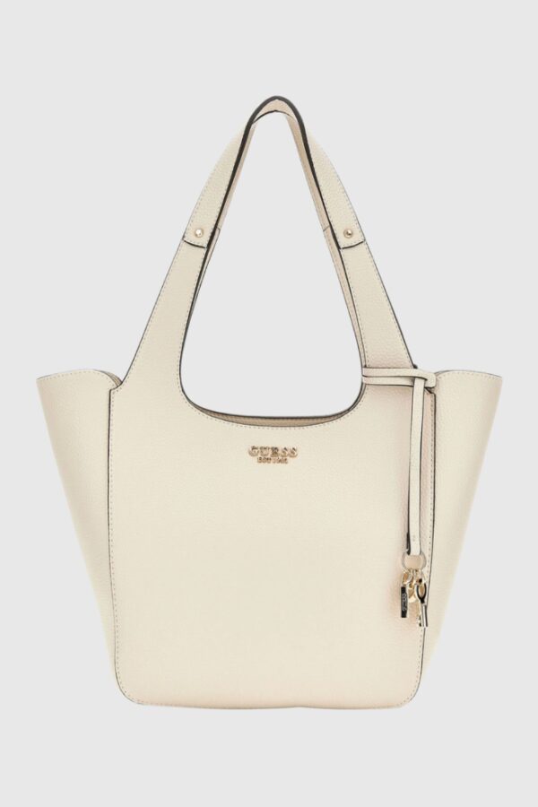 GUESS Beżowa shopperka damska Calista 2 In 1