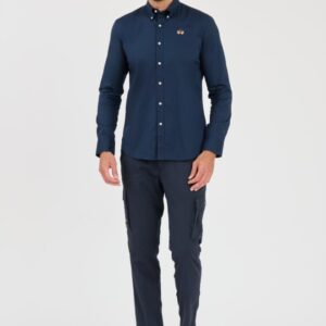 92352bde66d64068678b826f72eba521faddaa81 LA MARTINA Granatowa męska koszula Poplin Stretch
