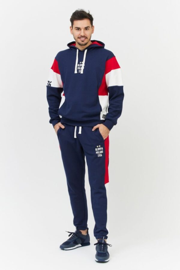 EA7 Granatowe spodnie męskie Olimpia milano