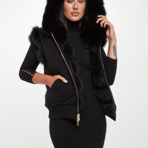 Kamizelka damska futrzana dwustronna z lisa SUPREMA