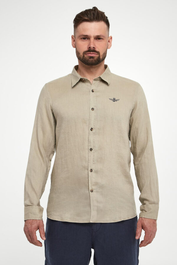 Koszula męska lniana AERONAUTICA MILIATRE