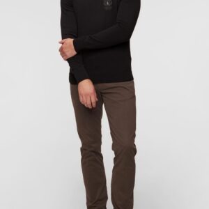 AERONAUTICA MILITARE Czarny męski sweter Crew Neck