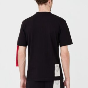 932693554cf30fb11b7571847c772d8bd2e07be8 AERONAUTICA MILITARE Czarny męski bawełniany t-shirt