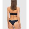 EMPORIO ARMANI Granatowe bikini z białym logo