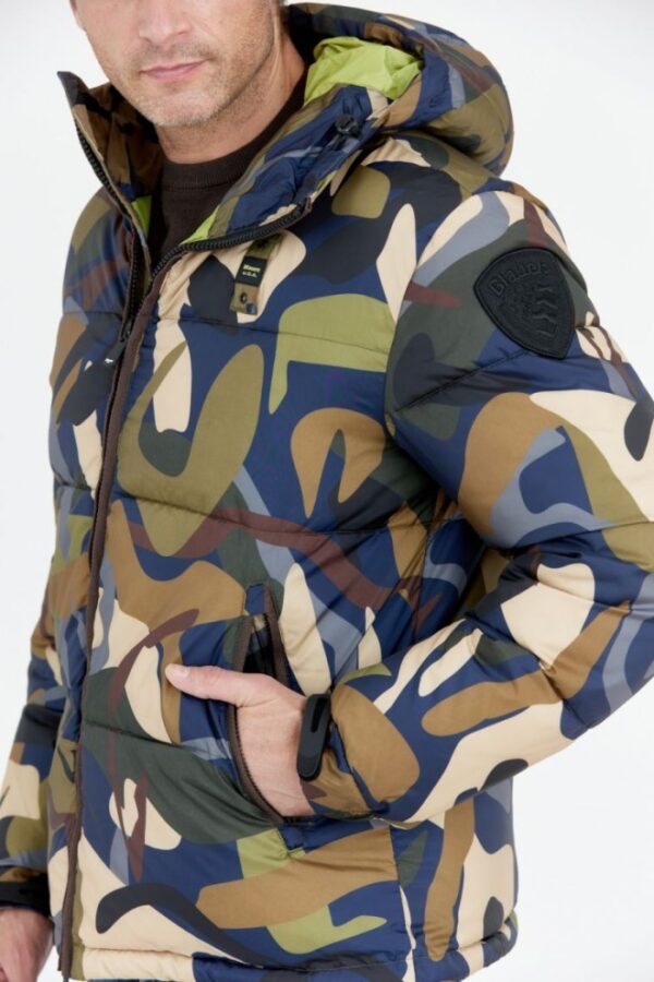 BLAUER Puchowa kurtka męska Perry w moro
