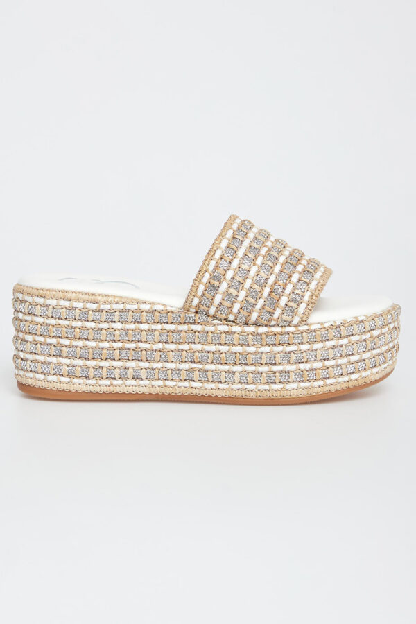 942a7956640958bc78dcc5dfd8e21bc40f22c2ee Klapki damskie skórzane na koturnach CESARE CASADEI