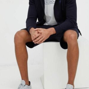 GUESS Granatowa bluza męska rozpinana Aldwin