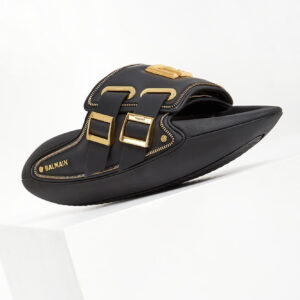 Klapki męskie skórzane BALMAIN