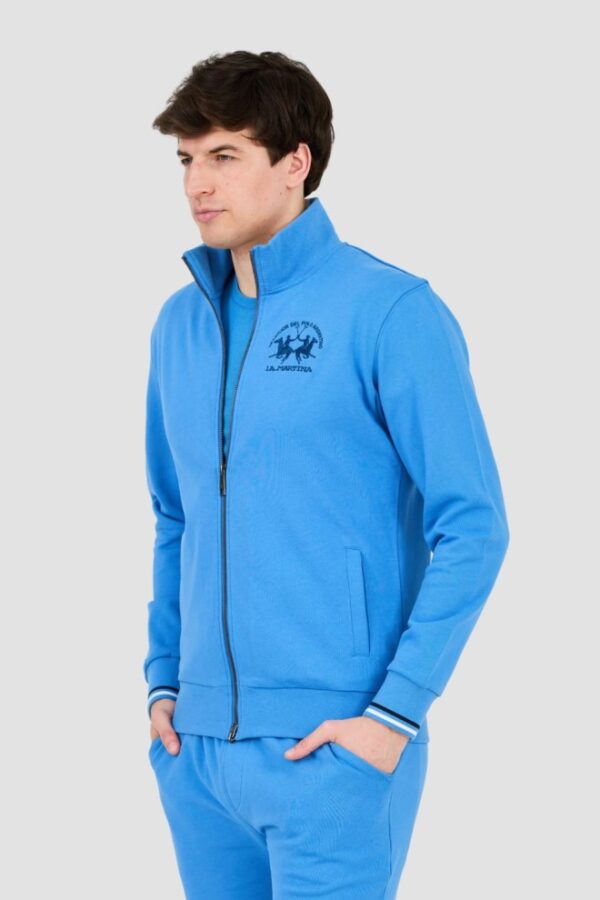 LA MARTINA Błękitna męska rozpinana bluza