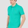 LA MARTINA Szmaragdowe męskie polo z małym logo