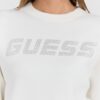GUESS Biała damska bluza z cyrkoniami Cecilia