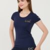 EA7 Granatowy damski t-shirt