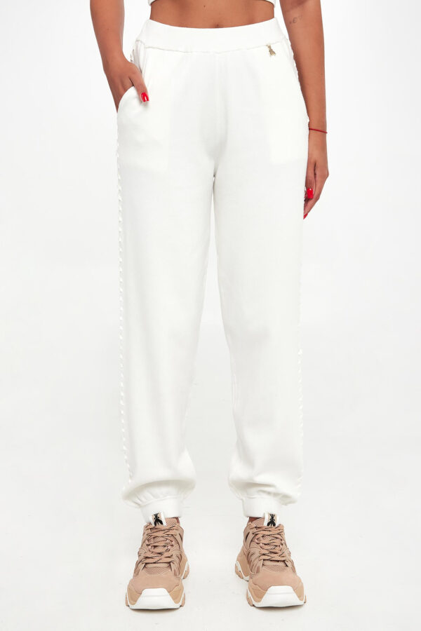 94b356fd38cc2f294ac1426cdc3227312ffa2b08 Spodnie damskie dzianinowe PATRIZIA PEPE