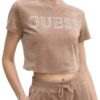 GUESS Brązowy top damski Couture Tee