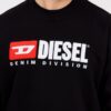 DIESEL Czarna męska bluza S-BOXT-DIV z dużym logo