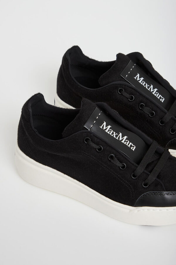 Sneakersy damskie z hydrofobowego kaszmiru Maxiws MAX MARA ACCESSORI