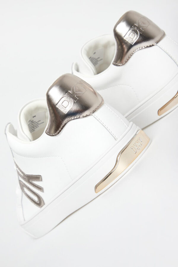 Sneakersy damskie skórzane DKNY