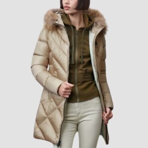 95eef9df56e5769351df7449f2fb3187a7dbf6a1 BLAUER Beżowa damska kurtka Althea Raincoat Long Jackets