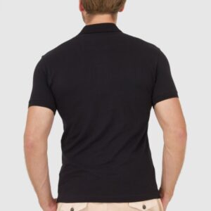 963bf801ba121240e23c16bf6fa2ba64f313041c LA MARTINA Czarna męska koszulka polo z małym logo