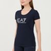 EA7 Granatowy damski t-shirt