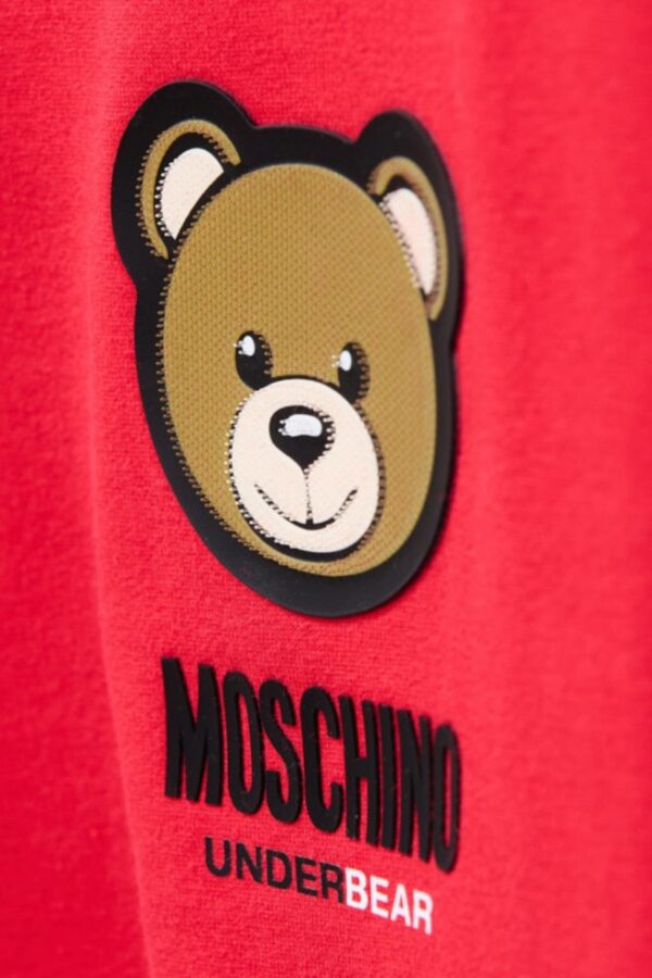 MOSCHINO Czerwona męska bluza