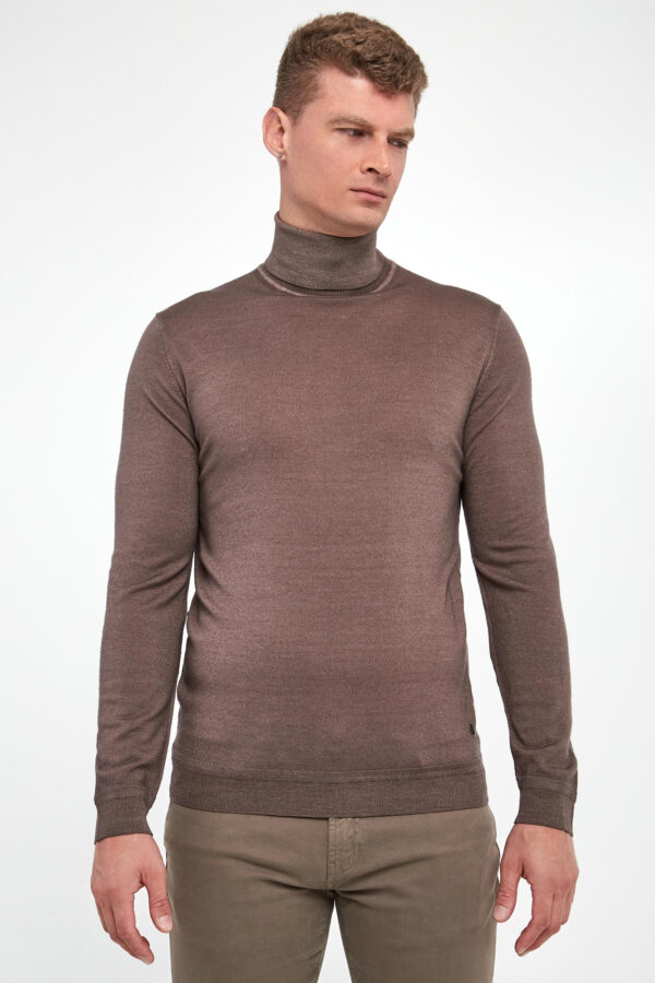 9711cc1c7a501610f61ebbf373f417ad78d1ffcf Golf męski z wełny merino LIU JO