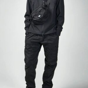 C.P. COMPANY Czarna męska kurtka wiatrówka Outerwear