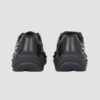 BALMAIN Czarne sneakersy Run-row-leather & Nylon