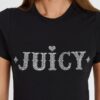 JUICY COUTURE Czarny damski t-shirt Ryder Rodeo Fitted