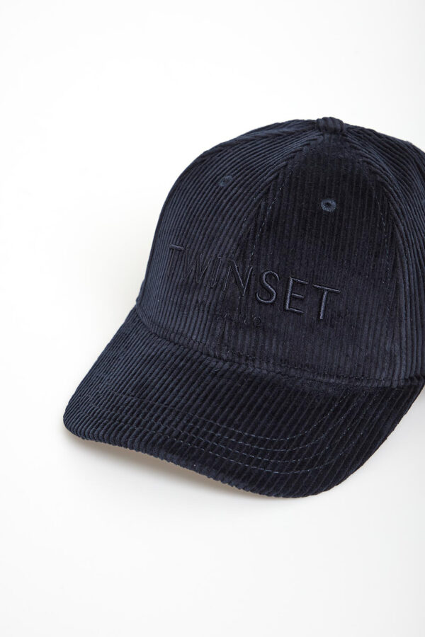 Czapka z daszkiem sztruksowa TWINSET