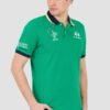 LA MARTINA Zielone męskie polo