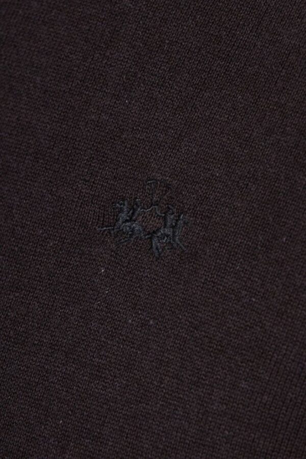 LA MARTINA Czarny sweter męski z golfem