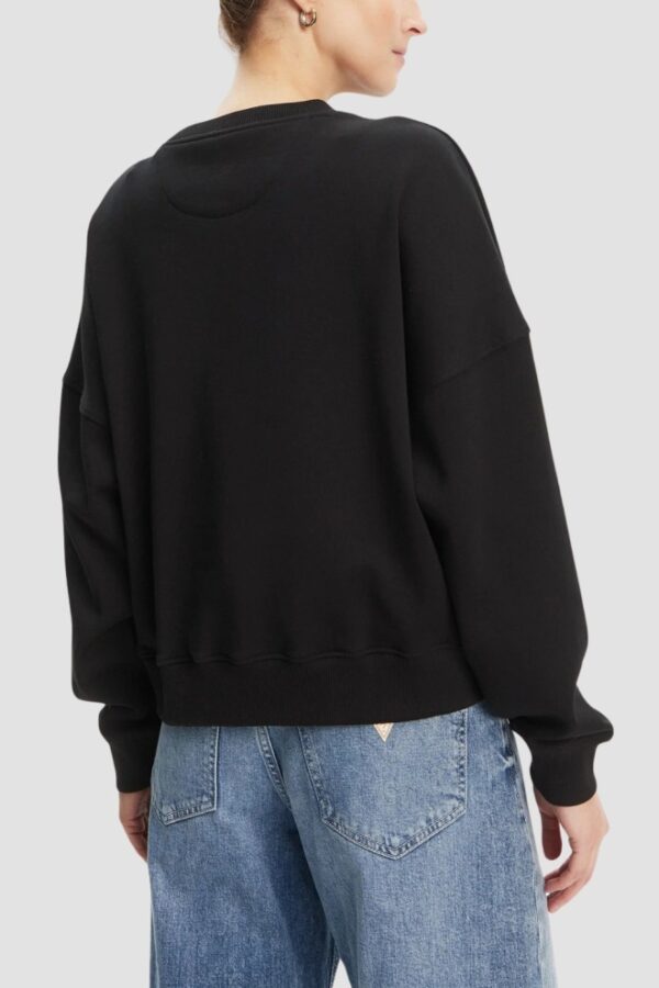 GUESS Czarna damska bluza z cyrkoniami Rachele