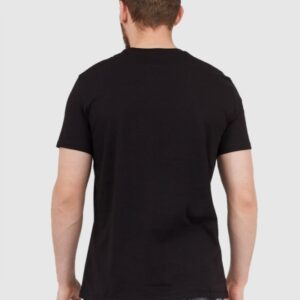 ARMANI EXCHANGE Czarny t-shirt męski z aplikacją z logo