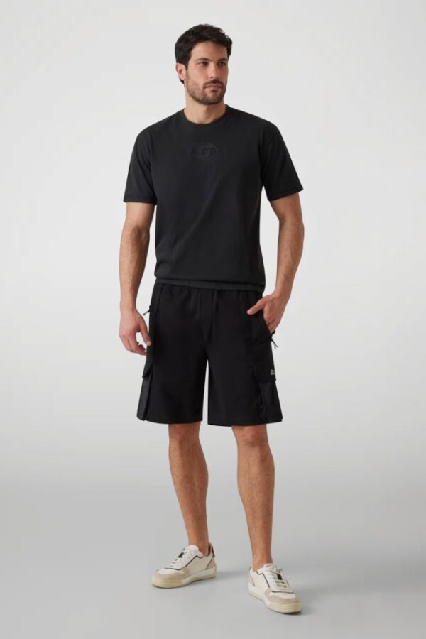 GUESS Czarne shorty męskie Rubus Cargo