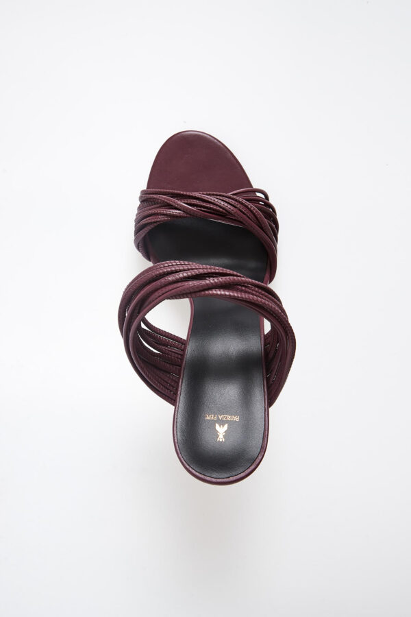 9a5813db5852fa862eb8451ed4ce2931e47fc34b Sandały damskie na obcasie skórzane PATRIZIA PEPE