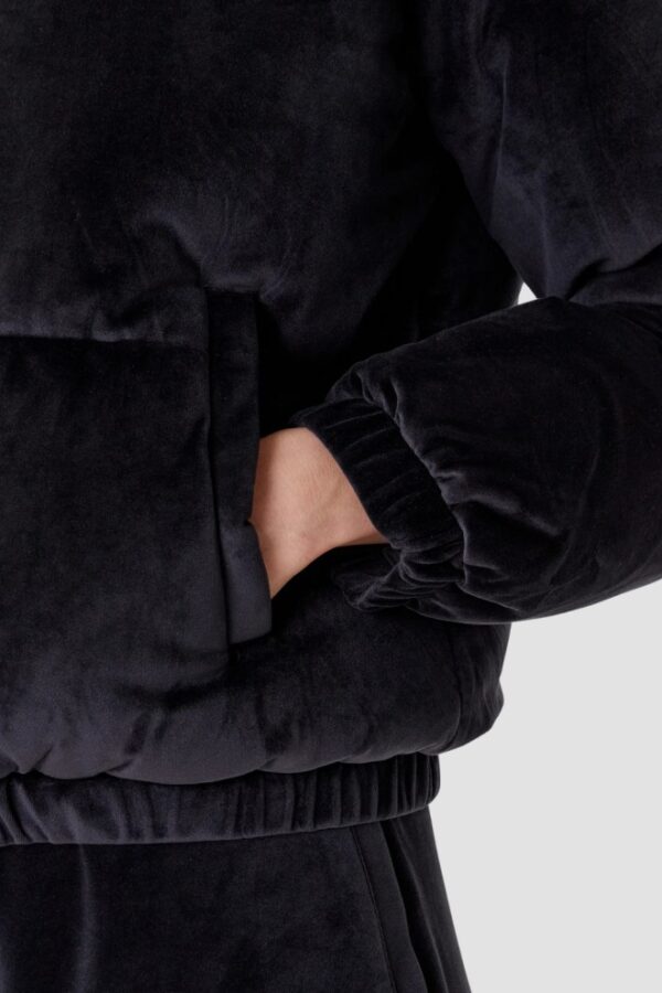 GUESS Сzarna zamszowa kurtka damska Couture Puffer