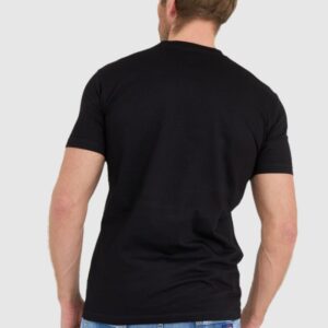 DSQUARED2 Czarny t-shit męski z kieszonką mini gummy