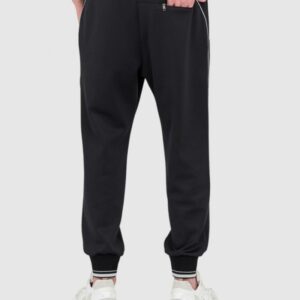 9ac9dd9db1920c65561a9d84618cacc27b1bf4ed DOLCE & GABBANA Czarne męskie spodnie dresowe z dużym logo, Rozmiar 52