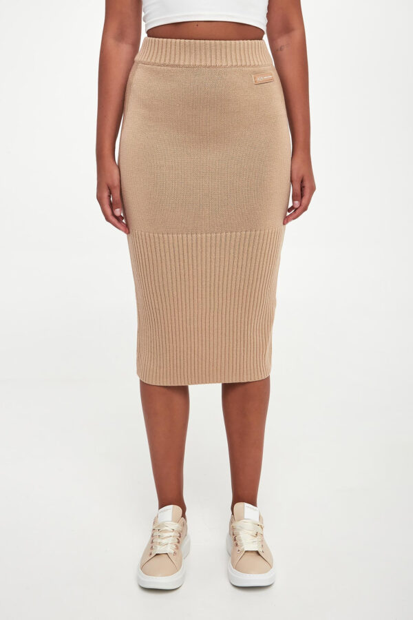 Spódnica midi wełniana ARMANI EXCHANGE