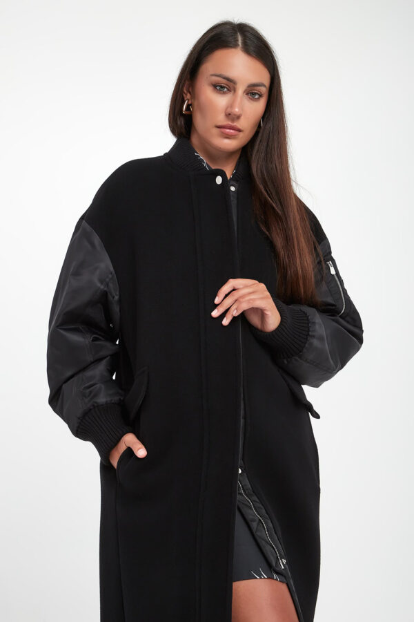 Płaszcz damski wełniany Mapur PINKO