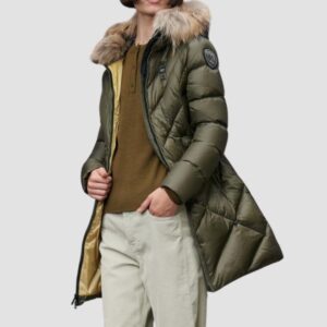 9bdd20566eb83a0517c6b33b9d28fafb4a9d0e04 BLAUER Zielona damska kurtka Althea Raincoat Long Jackets