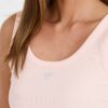 GUESS Różowy damski top Triangle Bling Rib Tank
