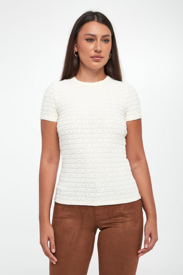 9c33c680b8f93b757df24f165251d2e9a2c13841 T-shirt damski logowany DKNY