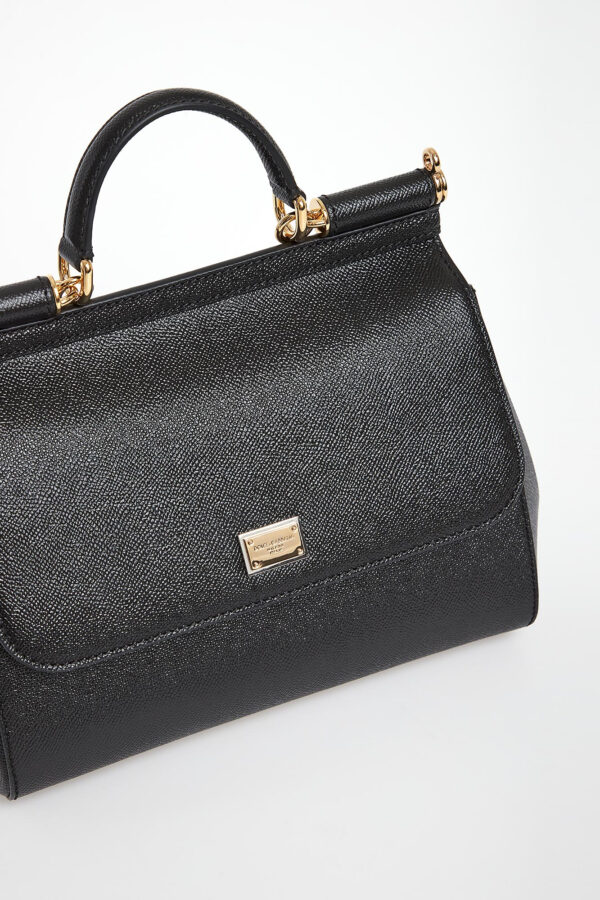 9ccf5b8b85a577f8fd31e8b47d5e60a6ca562441 Torebka skórzana Sicily DOLCE & GABBANA